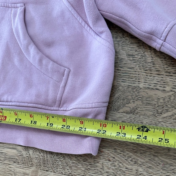 Lululemon Dusty Rose Pink Purple Scuba 1/2 Cup Hoodie Sweatshirt M/L - Picture 8 of 16